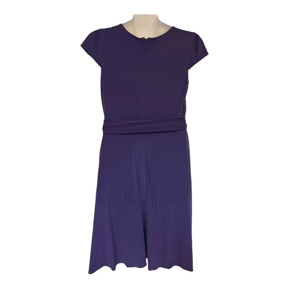 LOTUS Pockets Stretchy Self Sash Purple Office Casual Party Dress size 18W - Picture 7 of 16